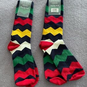 Colorful Chevron Patterned Socks